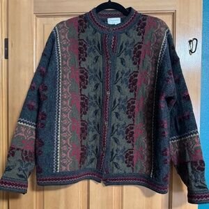 Cherry Lewis Vintage Wool  Fair Isle Sweater (L)